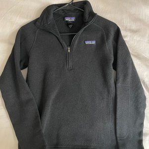 PATAGONIA Women's Better Sweater 1/4-Zip Fleece in Black